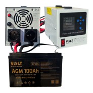 Комплект Volt Polska SINUS PRO 550 E PLUS 12/230V 350/550W + Акумулятор AGM 12V 100 Ah