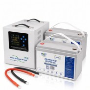 Комплект Volt Polska SINUS PRO 2400 E PLUS 12/230V (1600/2400W) + 2 шт LiFePO4 12,8V 100Ah (100A)