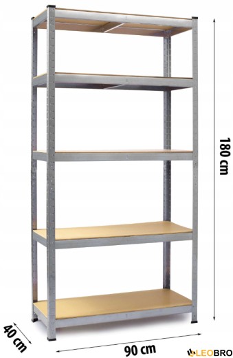 Стеллаж Humberg 180 x 90 x 40 см (HR-846) - 2