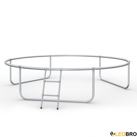 Батут із внутрішньою захисною сіткою 312 см LEOBRO Premium Pro 10FT BLACK - 2