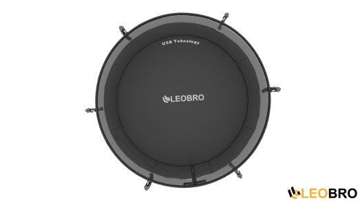 Батут із внутрішньою захисною сіткою 312 см LEOBRO Premium Pro 10FT BLACK - 4