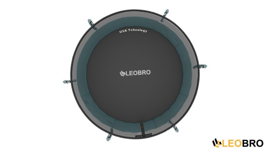 Батут із внутрішньою захисною сіткою 312 см LEOBRO Premium Pro 10FT GREEN - 4