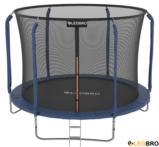 Батут із внутрішньою захисною сіткою 252 см LEOBRO Premium 8FT BLUE - 6