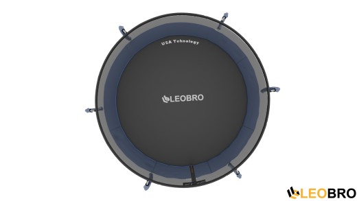 Батут із внутрішньою захисною сіткою 252 см LEOBRO Premium 8FT BLUE - 7
