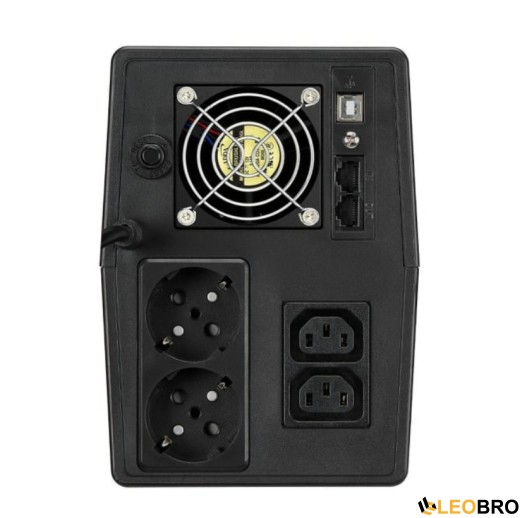 ДБЖ/Безперебійник FSP iFP 1500 (1500VA/900W, 2x розетки/IEC, LCD) - 2