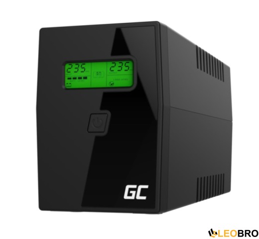 ДБЖ/Безперебійник Green Cell UPS 800VA/480W (UPS02) - 1