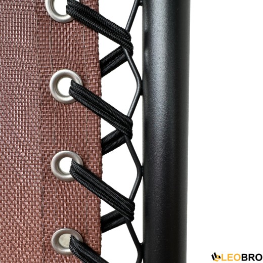 Розкладне крісло шезлонг Zero Gravity LEOBRO Коричневе - 3