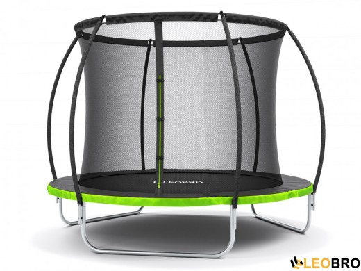 Батут із внутрішньою захисною сіткою 252 см LEOBRO Pro 8FT GREEN - 1