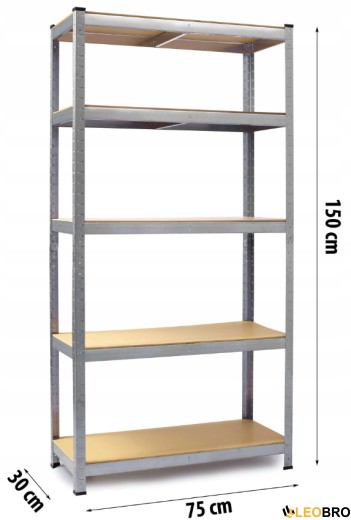 Набор из двух стеллажей Humberg 150 х 75 х 30 см HR-810-2 (4810-2) - 3