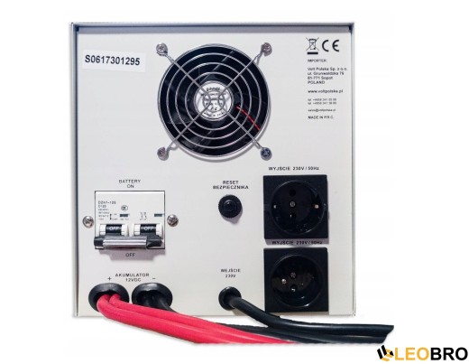 Комплект Volt Polska SINUS PRO 2200E 12/230V 1600/2200W + Акумулятор гелевий 4SUN MAXX GEL 100 Ah - 5