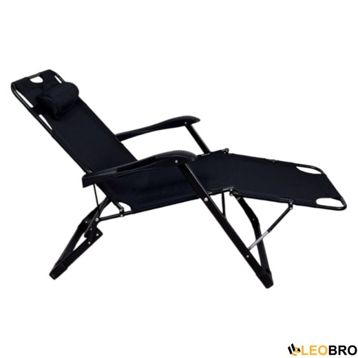 Крісло-ліжко трансформер LEOBRO Чорне (HT-148G1+ BLACK) - 3