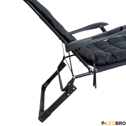 Крісло-ліжко трансформер LEOBRO Чорне (HT-148G1+ BLACK) - 8
