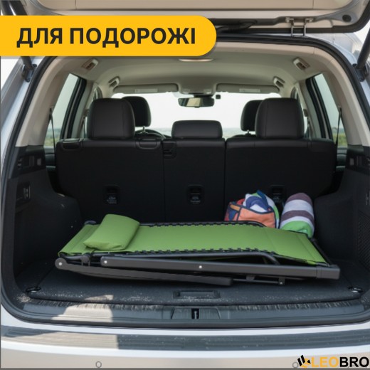 Розкладне крісло шезлонг LEOBRO Zero Gravity Pistachio (LB-ZGC-F1-PST) - 2