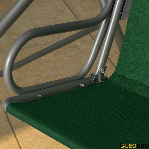 Гойдалка з подушками на 3 особи LEOBRO Relax Green - 3