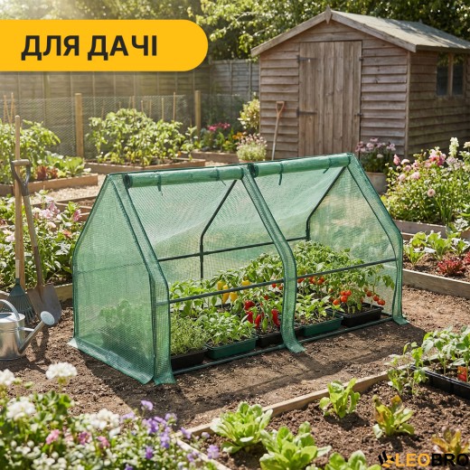 Міні-теплиця парник LEOBRO 180x90x90 см (LB-G119) - 7