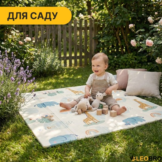 Дитячий ігровий килимок LEOBRO 180 x 200 x 1 см (LB-1031) - 8