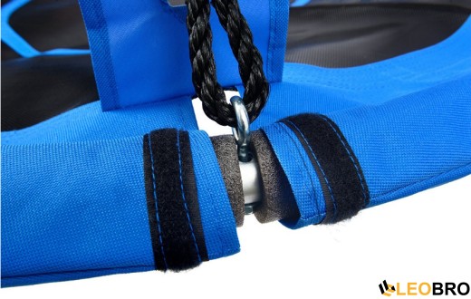 Гойдалка гніздо FUNFIT 100см (Синьо-чорна) (2609) - 9
