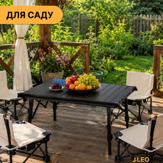 Раскладной туристический стол LEOBRO Pro Camp Black Alu (LB-1064) раскладной туристический стол LEOBRO Pro Camp Black Alu (LB-1064) - 6