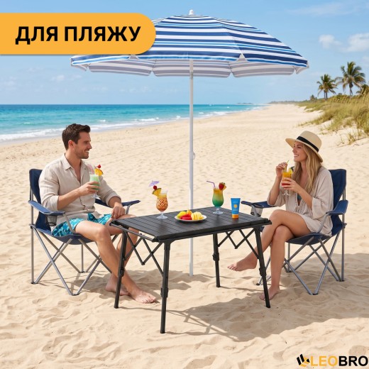 Раскладной туристический стол LEOBRO Pro Camp Black Alu (LB-1064) раскладной туристический стол LEOBRO Pro Camp Black Alu (LB-1064) - 8