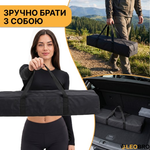 Розкладний туристичний стіл LEOBRO Camp Wood XL (LB-1069) - 9