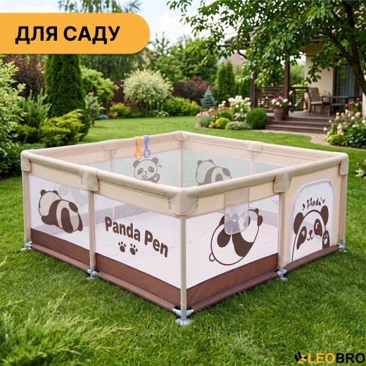 Дитячий манеж LEOBRO "Весела панда" 180 x 200 см (LB-1161) - 9