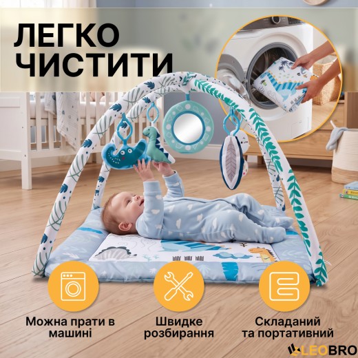 Дитячий розвивальний килимок з іграшками LEOBRO (LB-1181) - 5