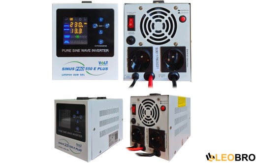 Гібридний ДБЖ/інвертор Volt Polska SINUS PRO 550 E PLUS 12/230V 350/550W (3SPM05012M) - 2