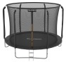 Батут із внутрішньою захисною сіткою 252 см LEOBRO Premium 8FT BLACK - 4
