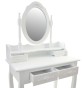 Косметичний туалетний столик з табуретом FUNFIT White (2781) - 5