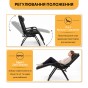 Розкладне крісло шезлонг LEOBRO Zero Gravity Premium Plus Black (LB-ZGC-K2-BLK) - 6