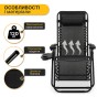 Раскладное кресло шезлонг LEOBRO Zero Gravity Black (LB-ZGC-F1-BLK) - 6