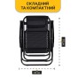 Раскладное кресло шезлонг LEOBRO Zero Gravity Black (LB-ZGC-F1-BLK) - 7
