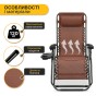 Розкладне крісло шезлонг LEOBRO Zero Gravity Brown (LB-ZGC-F1-BRN) - 6