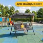 Гойдалка з подушками на 3 особи LEOBRO Grey - 8