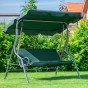 Гойдалка з подушками на 3 особи LEOBRO Relax Green - 1