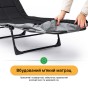 Розкладне ліжко (розкладачка) з вбудованим матрацом LEOBRO Black (LB-FB-M1-BLK) - 7