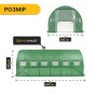 Садова теплиця парник LEOBRO Garden 18м2 Green Mosquito Door (LB-G110-GRN) - 2