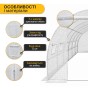 Садова теплиця парник LEOBRO Garden 18м2 White MultiDoor (LB-G114-WHT) - 4