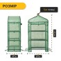Стелаж-теплиця LEOBRO 125х69х49 см на 3 полиці Green (LB-G116) - 2