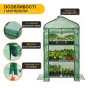 Стелаж-теплиця LEOBRO 125х69х49 см на 3 полиці Green (LB-G116) - 4