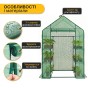 Стелаж-теплиця LEOBRO 143x73x195 см на 4 полиці Green (LB-G121) - 4