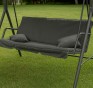 УЦІНКА! Гойдалка з подушками на 3 особи LEOBRO Grey (LB-SW3-D3-GRY) - 2