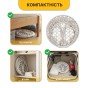Підвісне плетене крісло-гойдалка LEOBRO Boho XL 80 см Cream (LB-1103) - 5