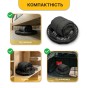 Підвісне плетене крісло-гойдалка LEOBRO Boho Deluxe XL 80 см Black (LB-1111) - 6