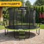 Батут з внутрішньою захисною сіткою 374 см LEOBRO Premium Pro 12FT GREEN (LB-1101) - 10