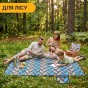 Килимок водонепроникний LEOBRO для пікніка та пляжу XXL 200 x 200 см (LB-1090) - 7