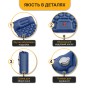 Надувний похідний килимок матрац LEOBRO Air Mat 190 x 60 см Blue (LB-1096) - 4