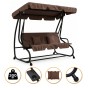 Велика гойдалка з подушками LEOBRO Luxury Brown (LB-1044) - 1