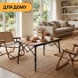 Раскладной туристический стол LEOBRO Pro Camp Wood Alu (LB-1063) - 9