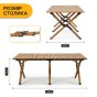 Розкладний туристичний стіл LEOBRO Camp Wood XL (LB-1069) - 11